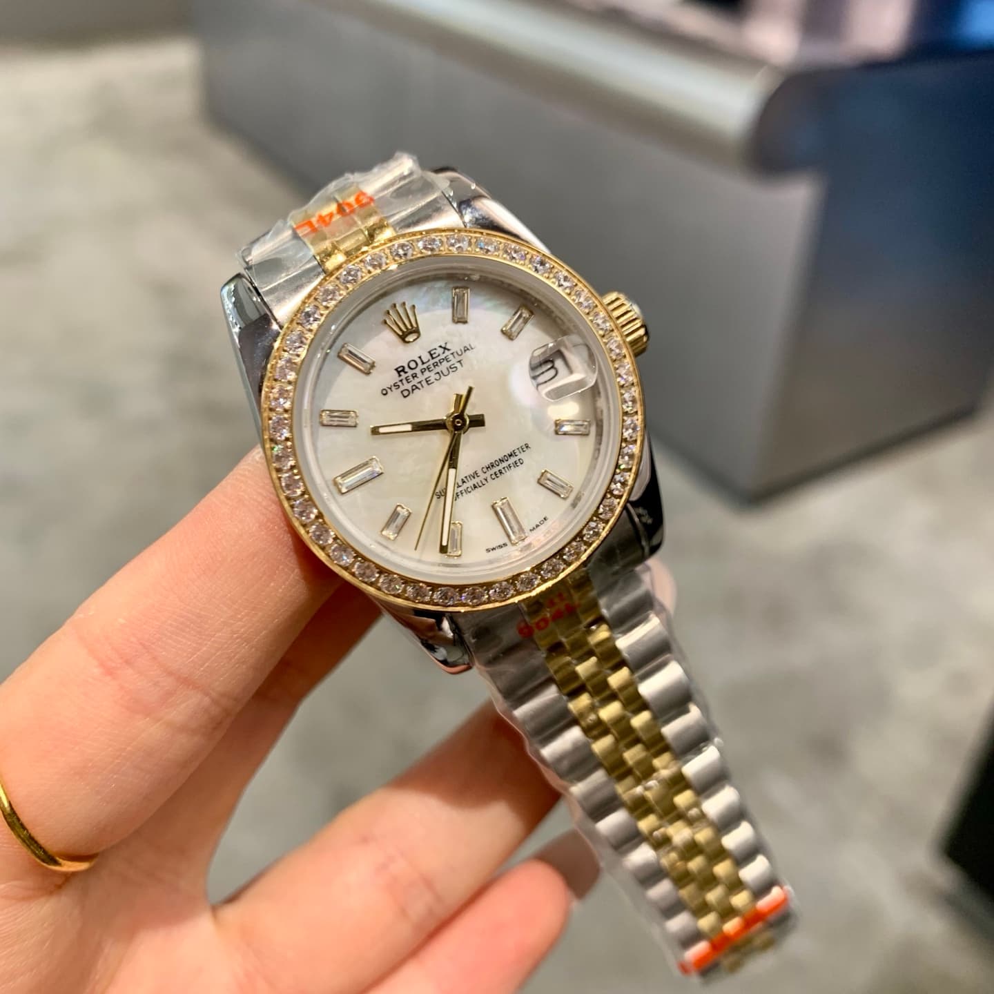 Rolex White Watch