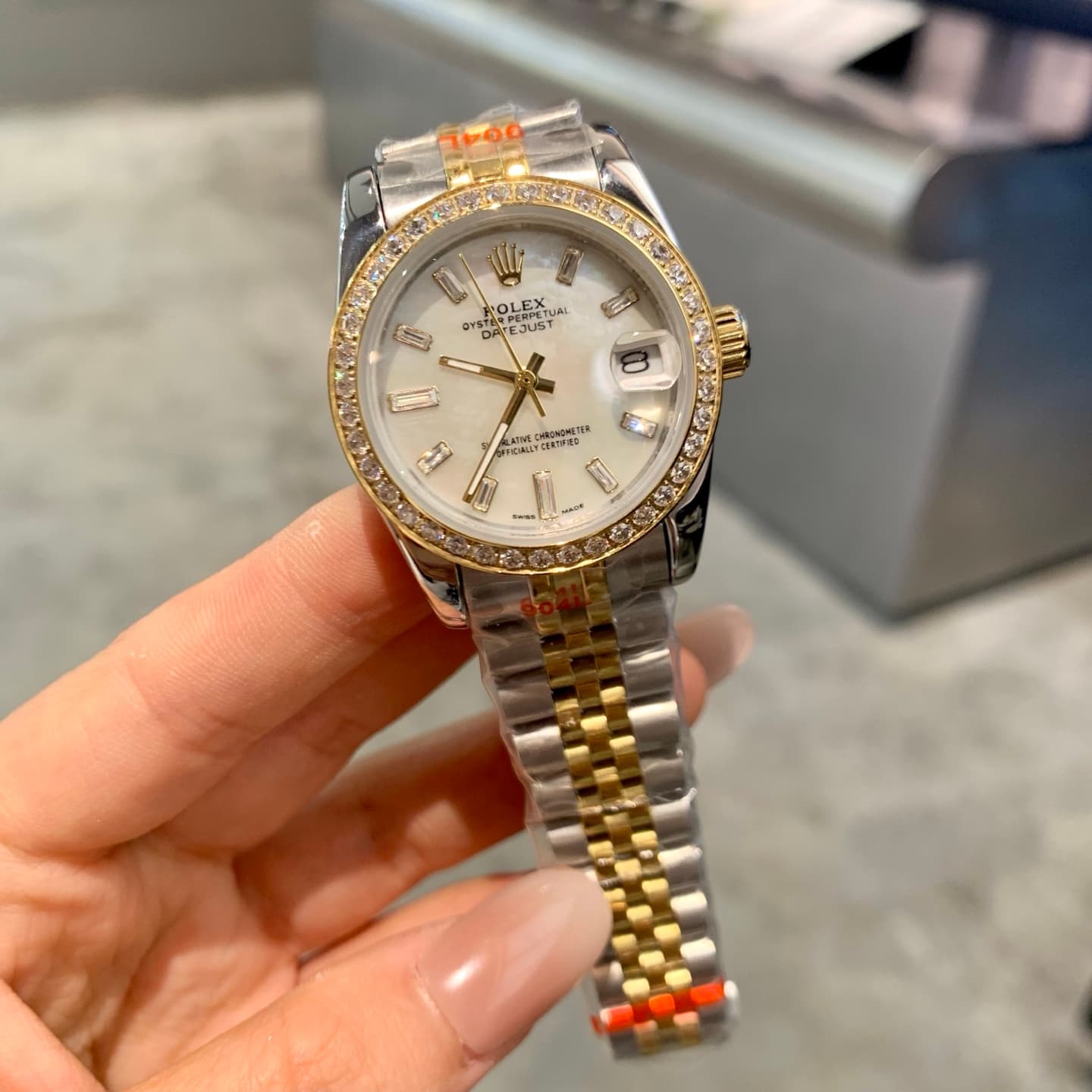 Rolex White Watch