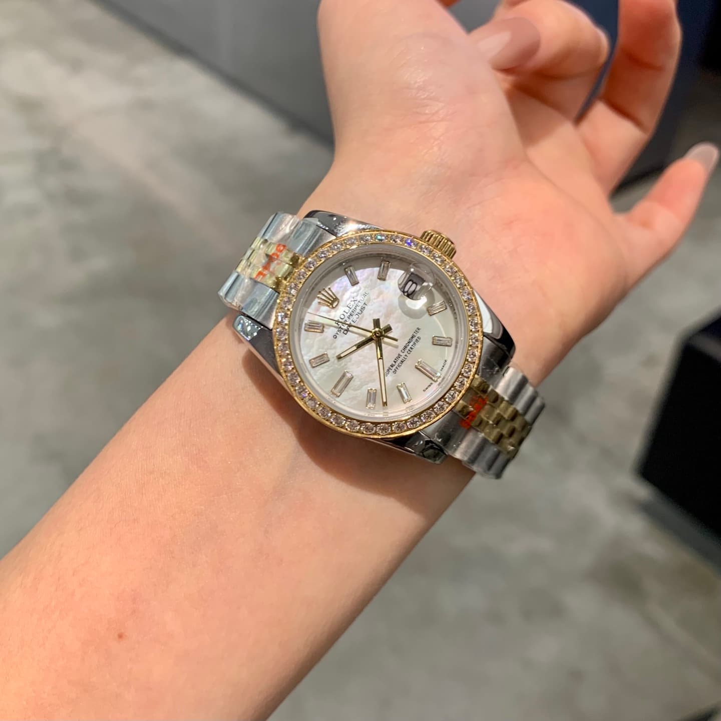Rolex White Watch