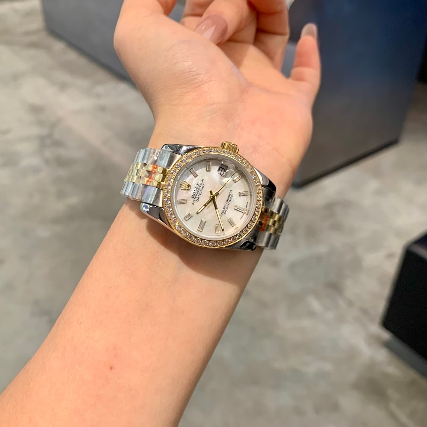 Rolex White Watch