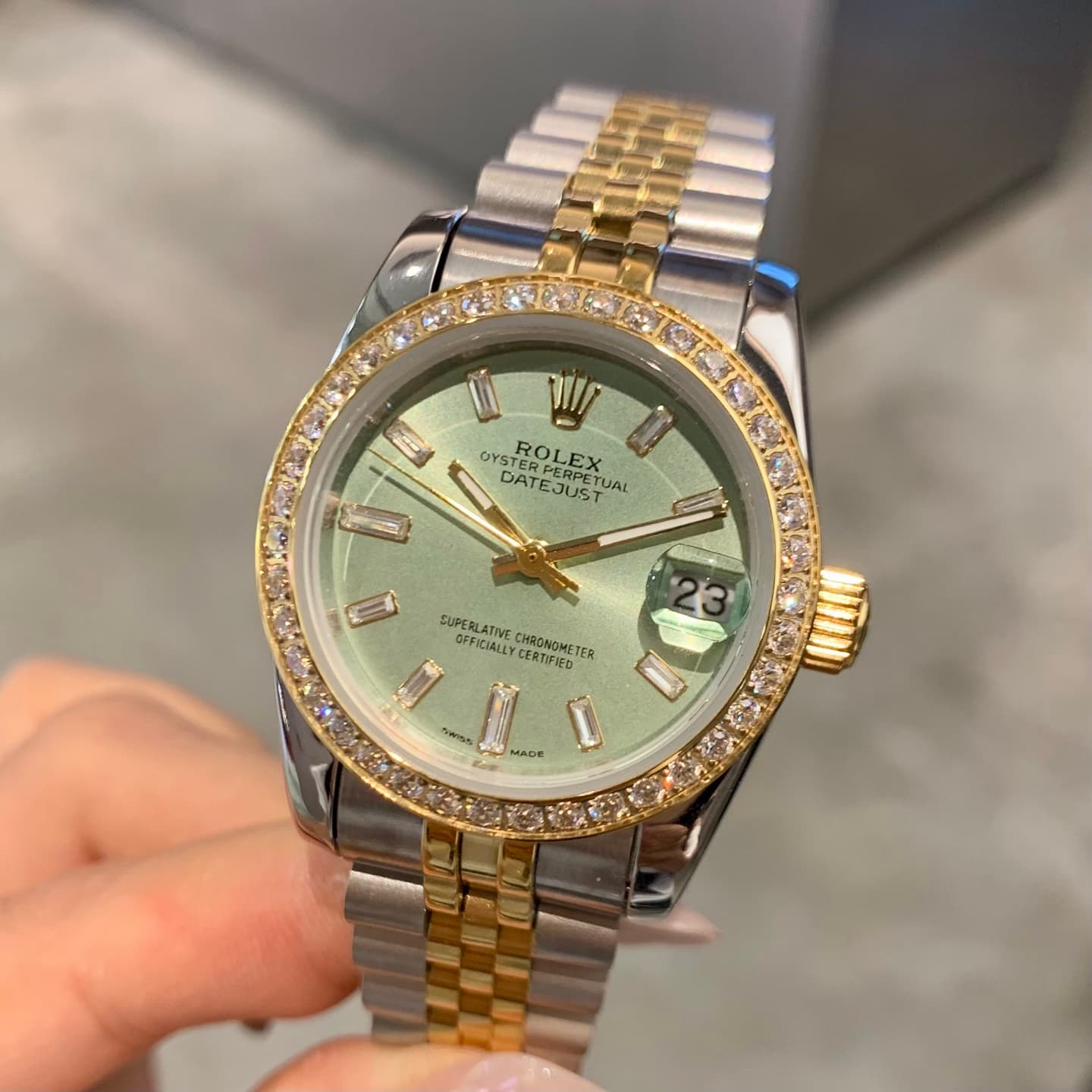 Rolex White Watch