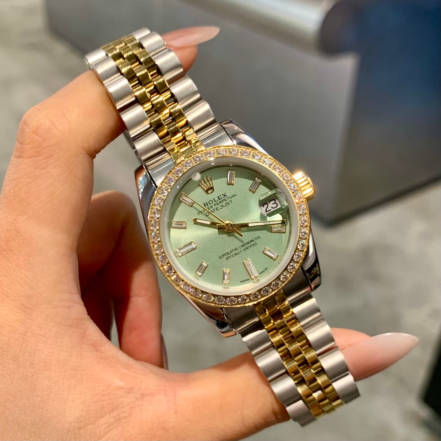 Rolex White Watch