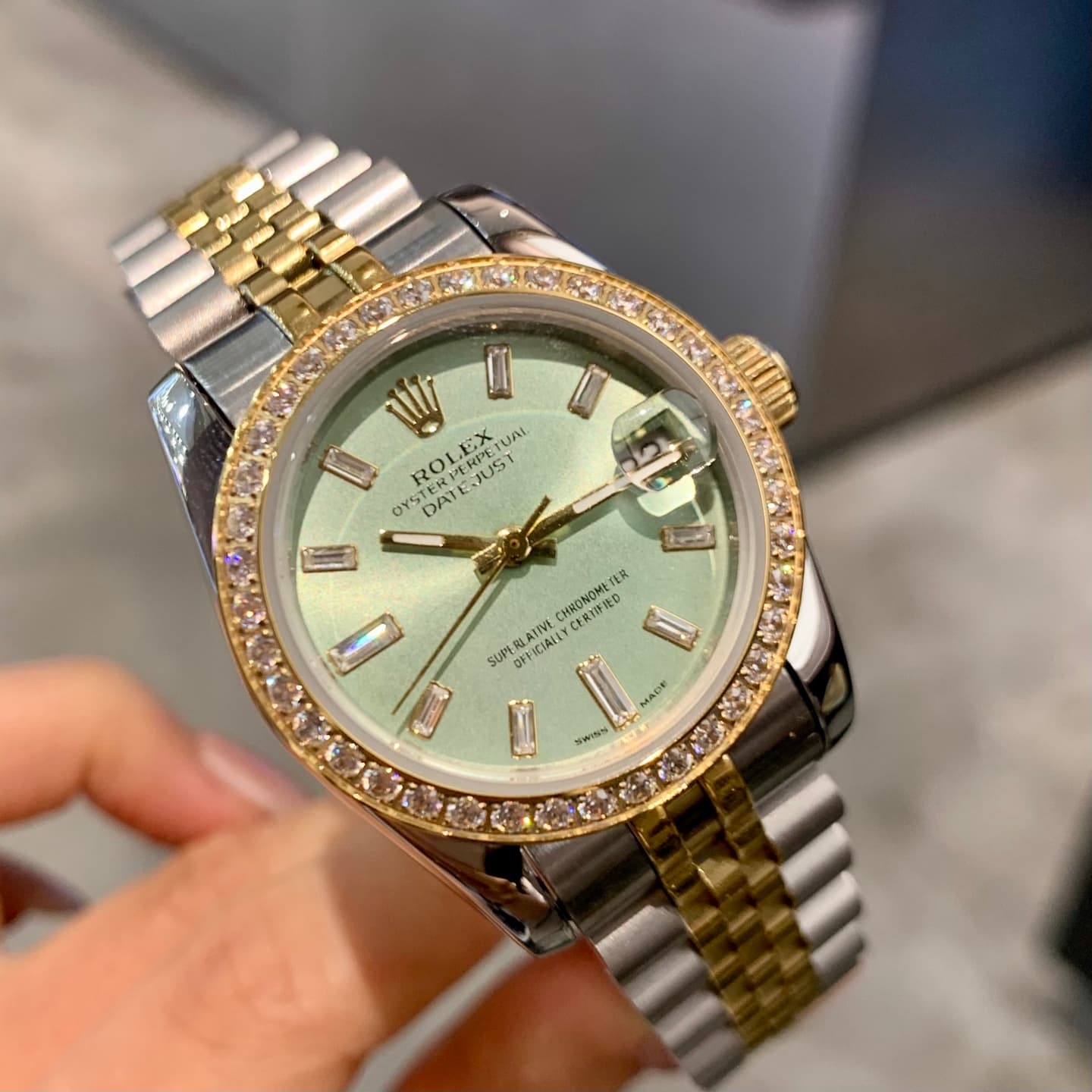 Rolex White Watch