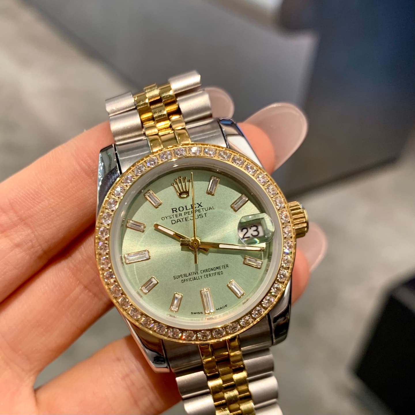 Rolex White Watch