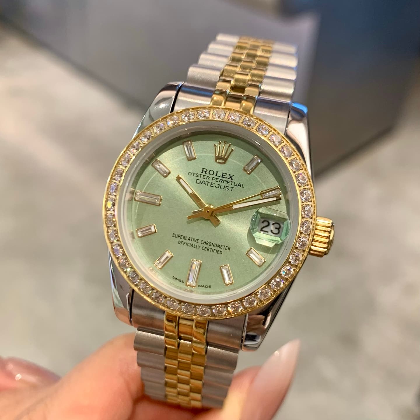 Rolex White Watch