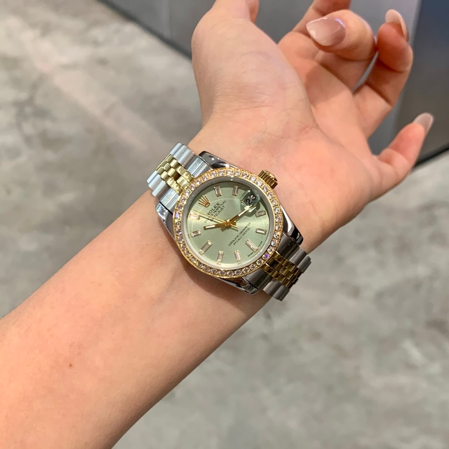 Rolex White Watch