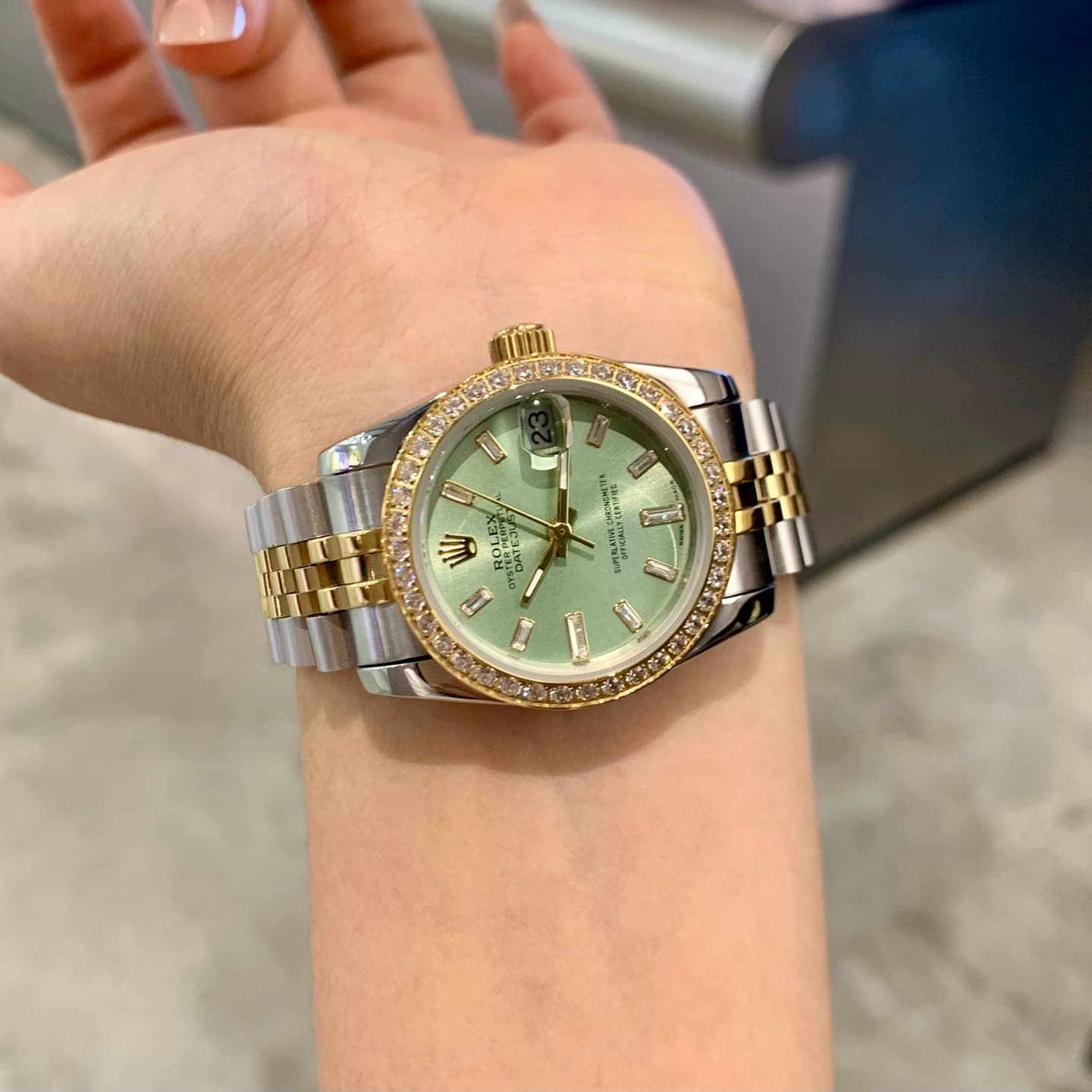 Rolex White Watch