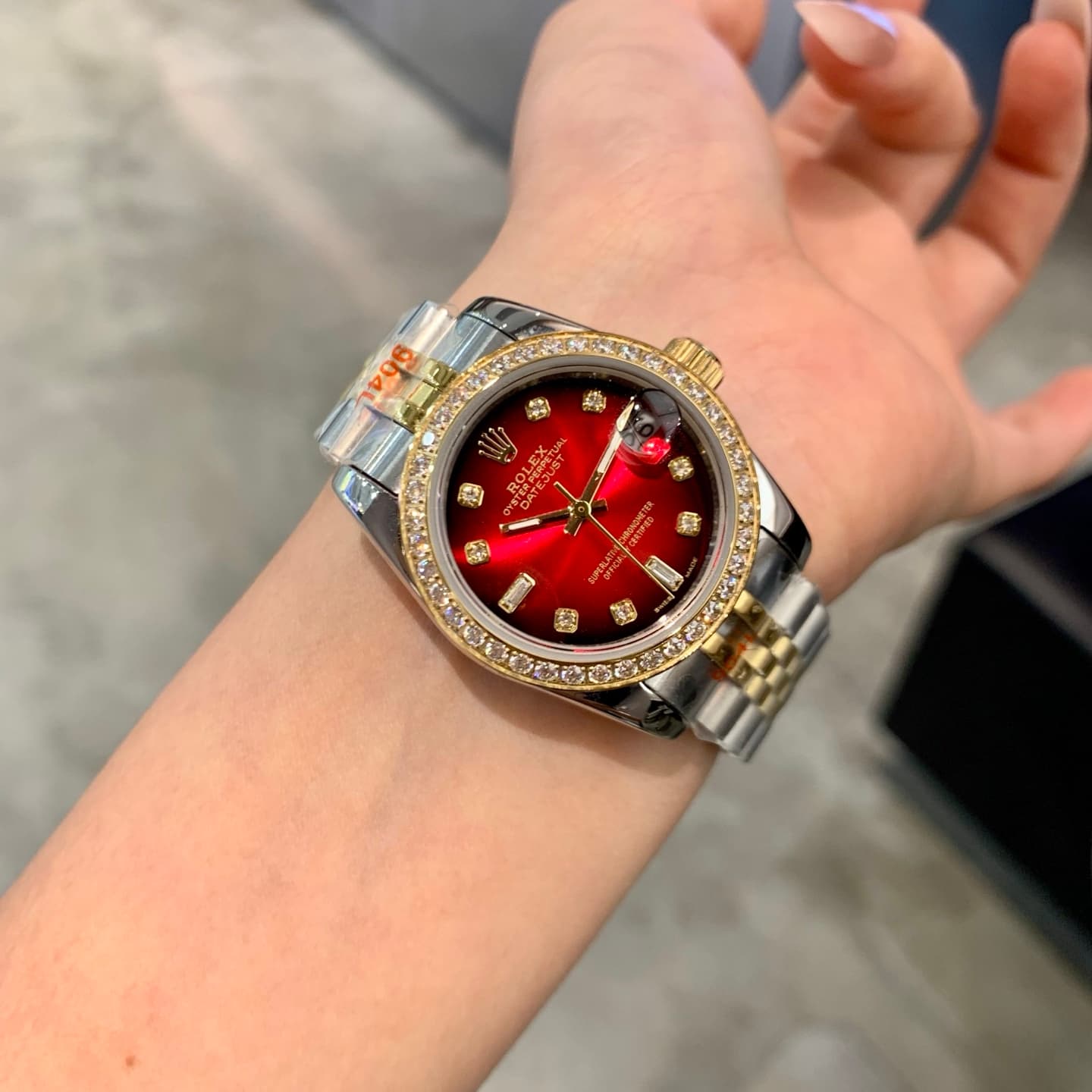 Rolex White Watch