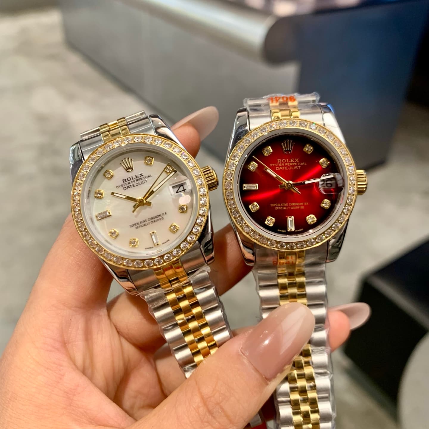 Rolex White Watch