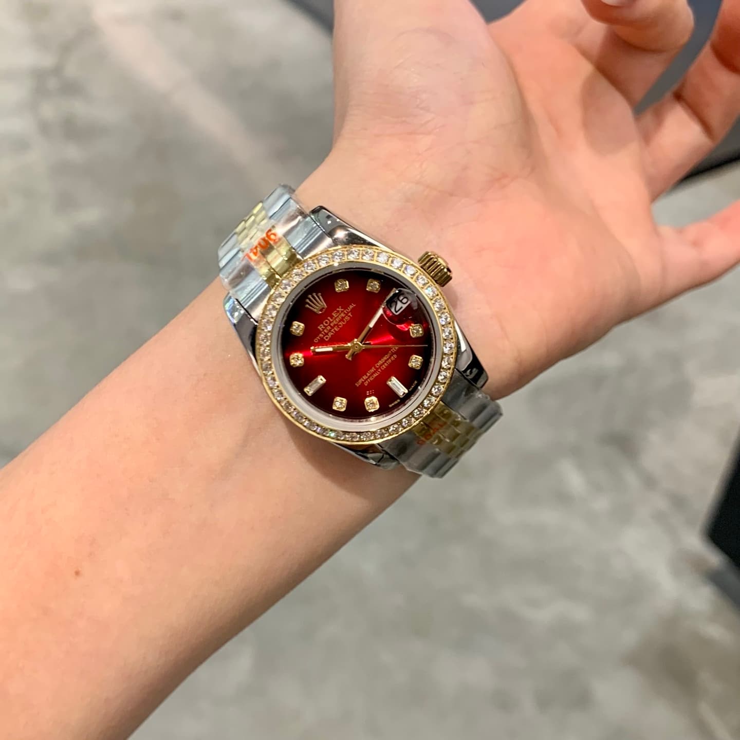 Rolex White Watch
