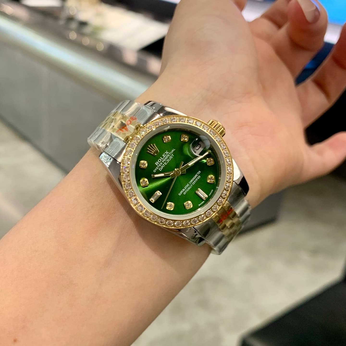 Rolex White Watch