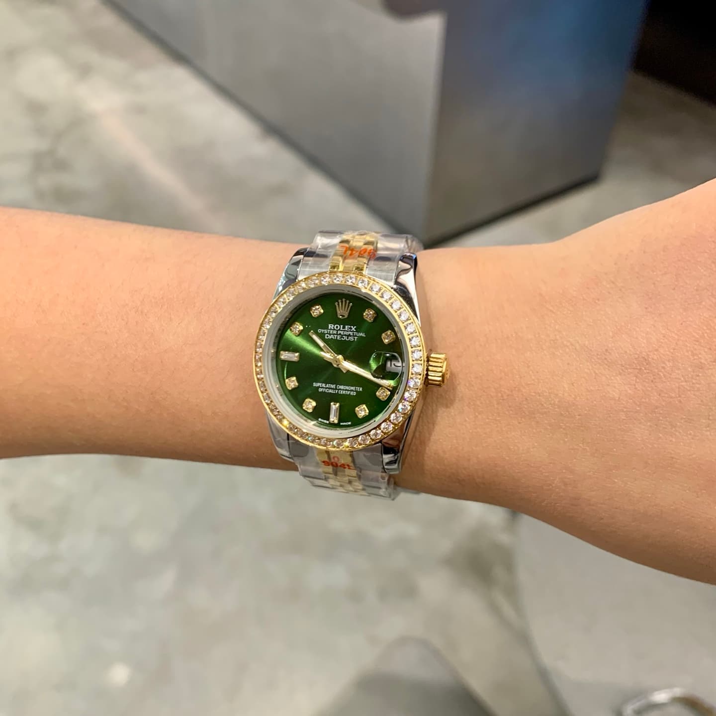 Rolex White Watch