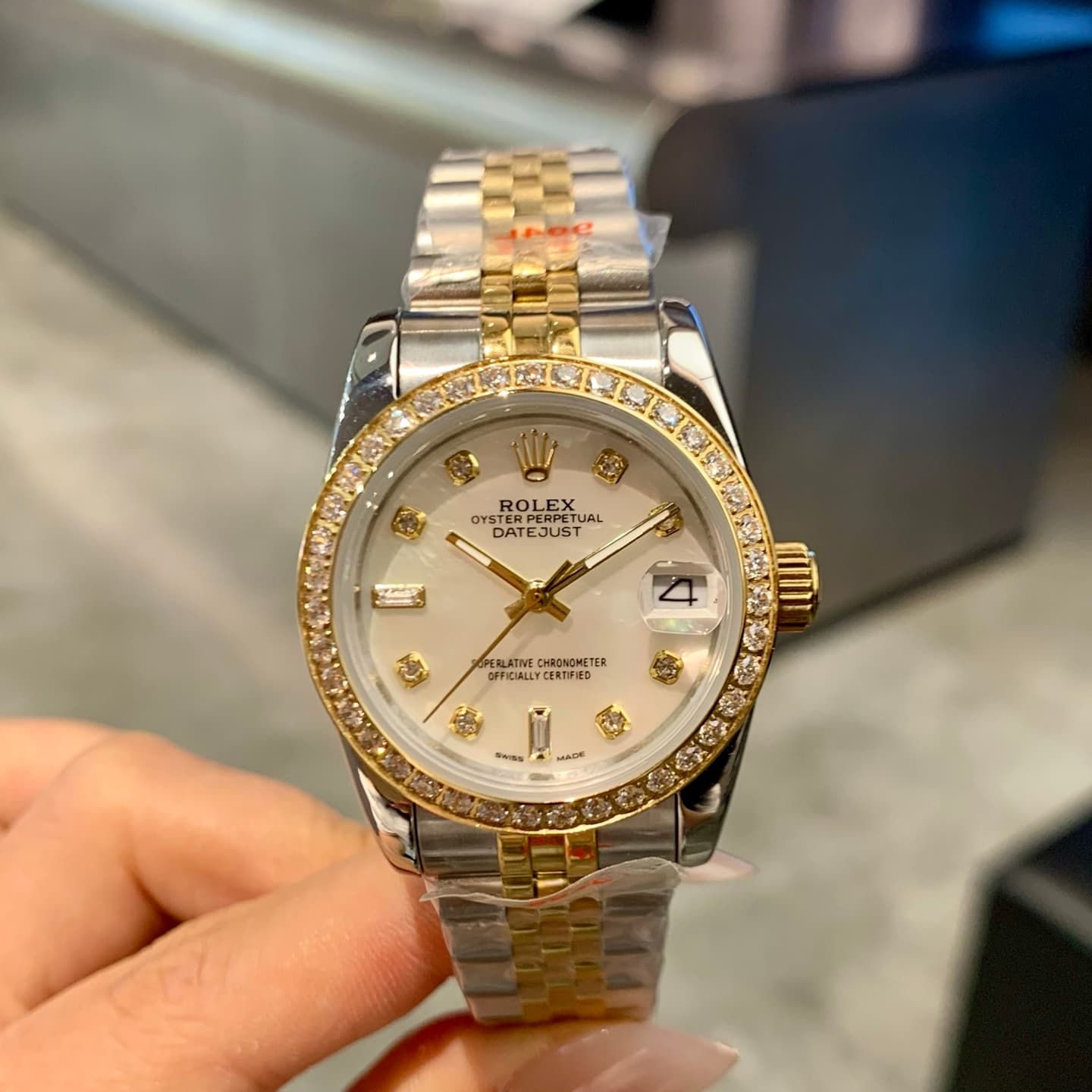 Rolex White Watch