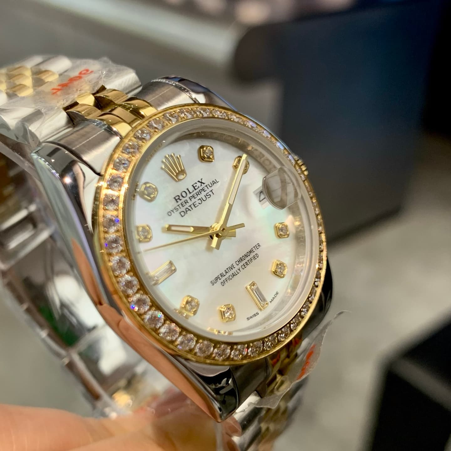Rolex White Watch