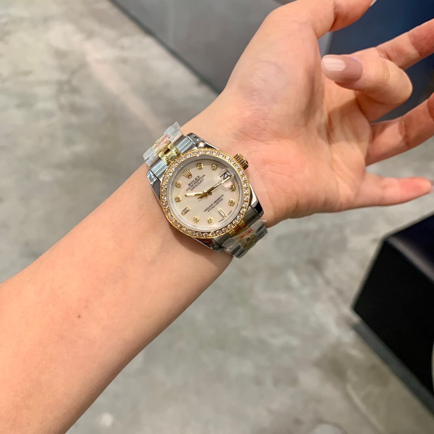 Rolex White Watch