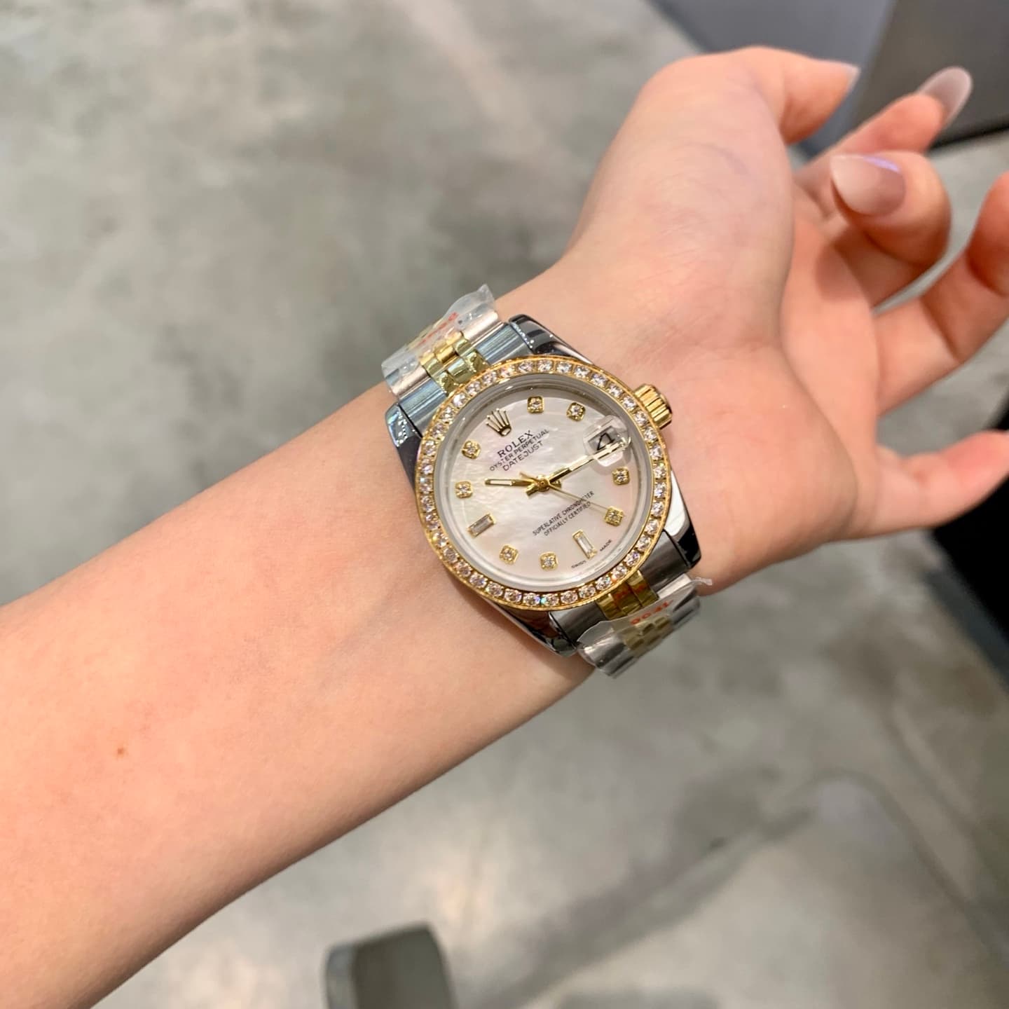 Rolex White Watch