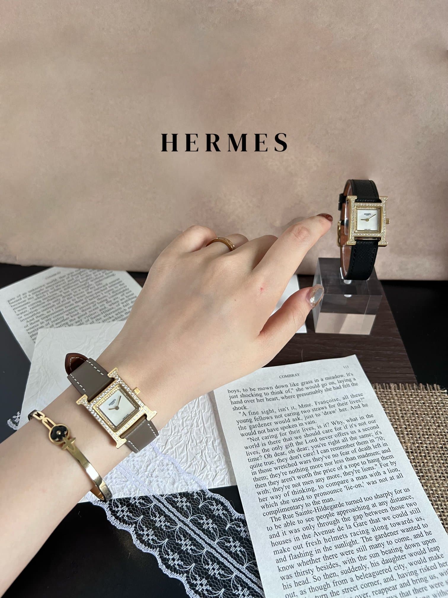 Hermes White Watch