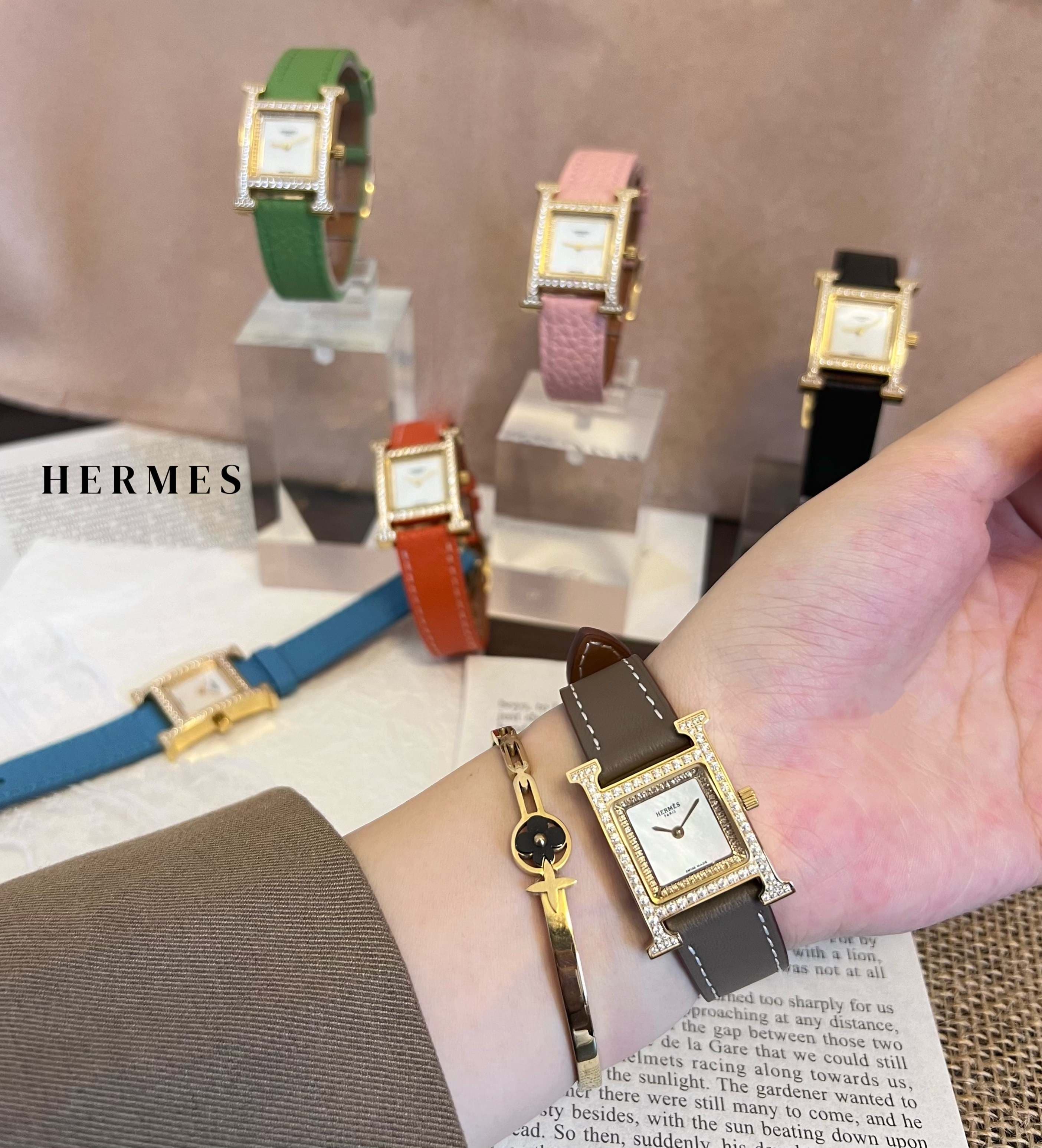 Hermes White Watch