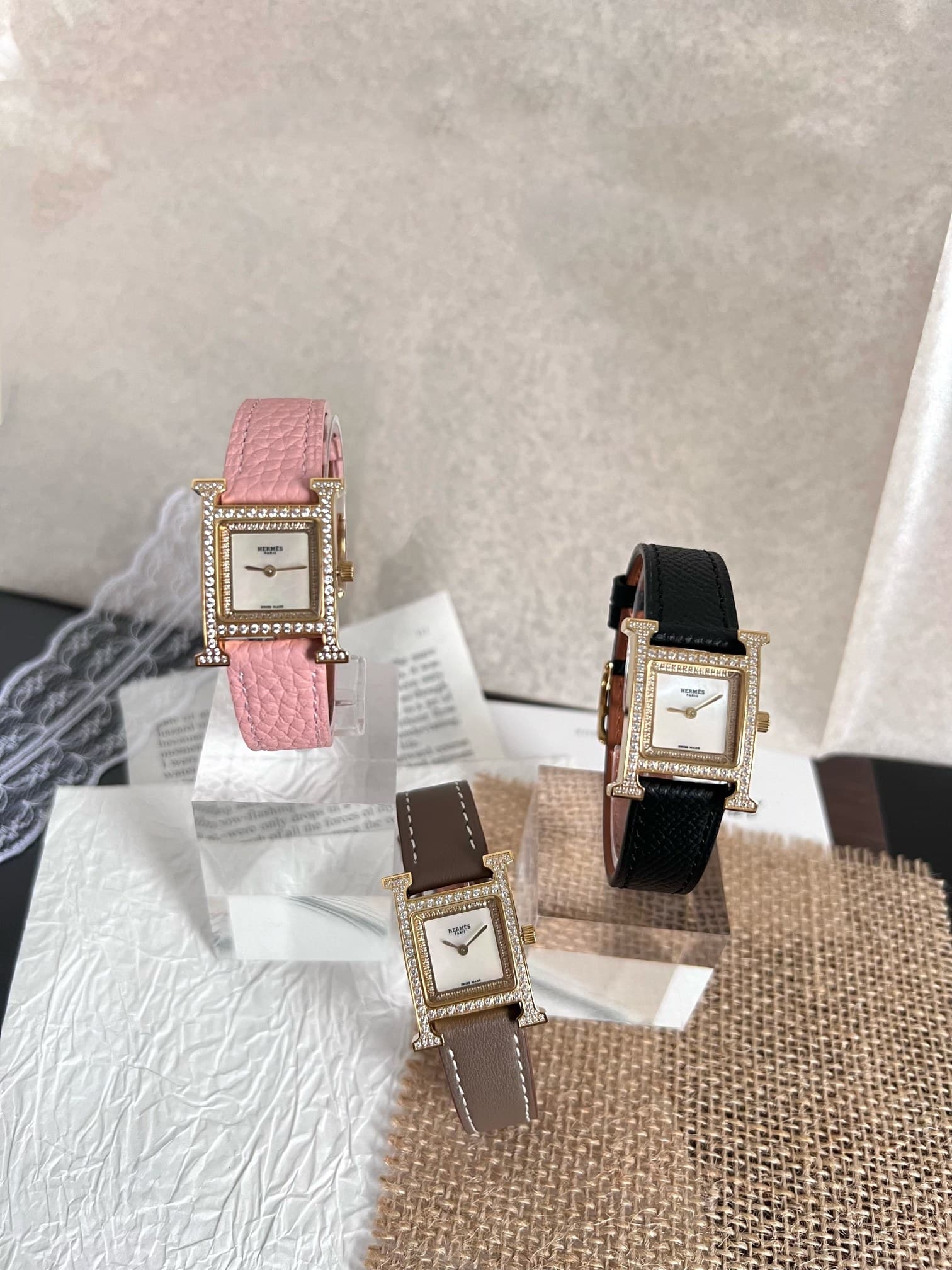 Hermes White Watch