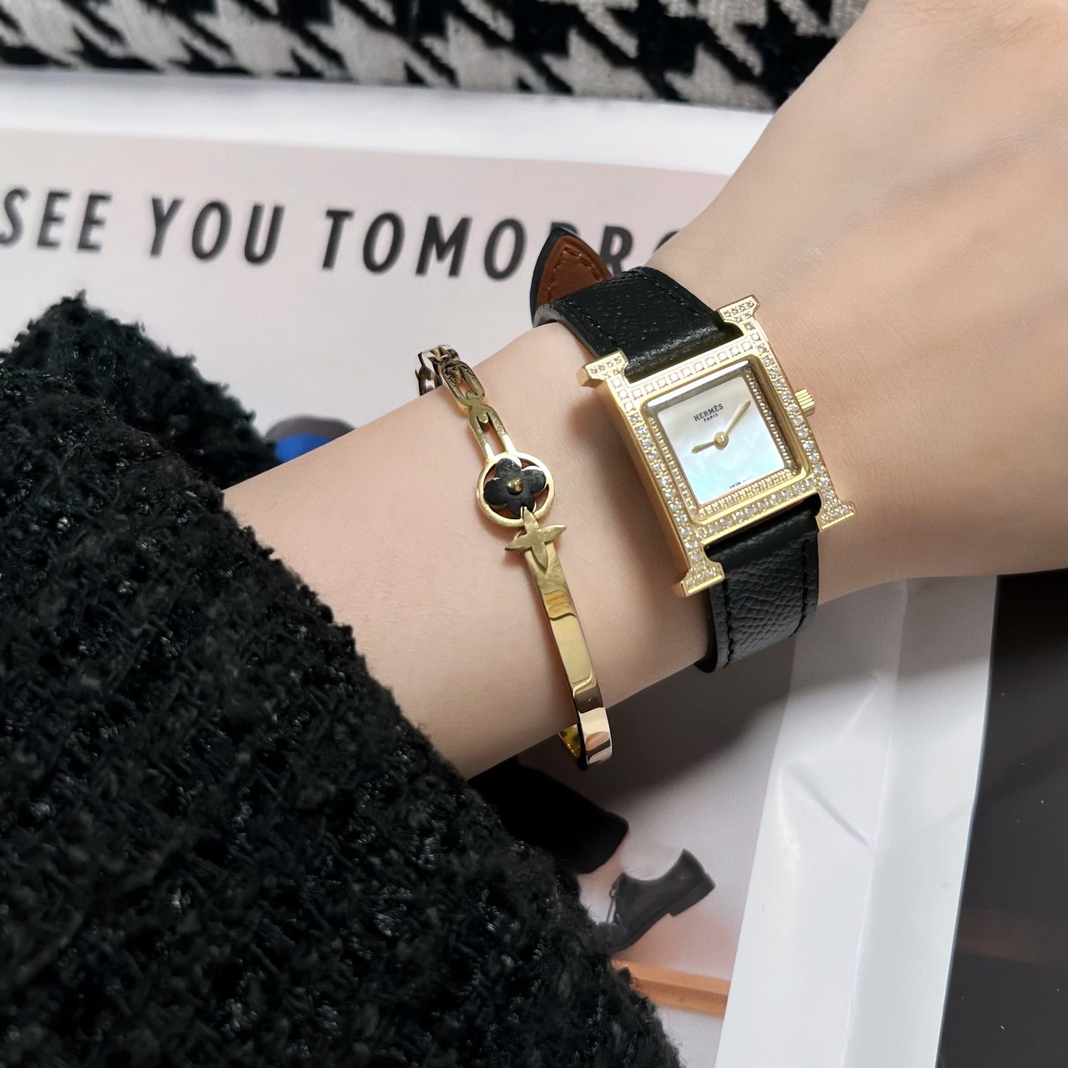 Hermes White Watch
