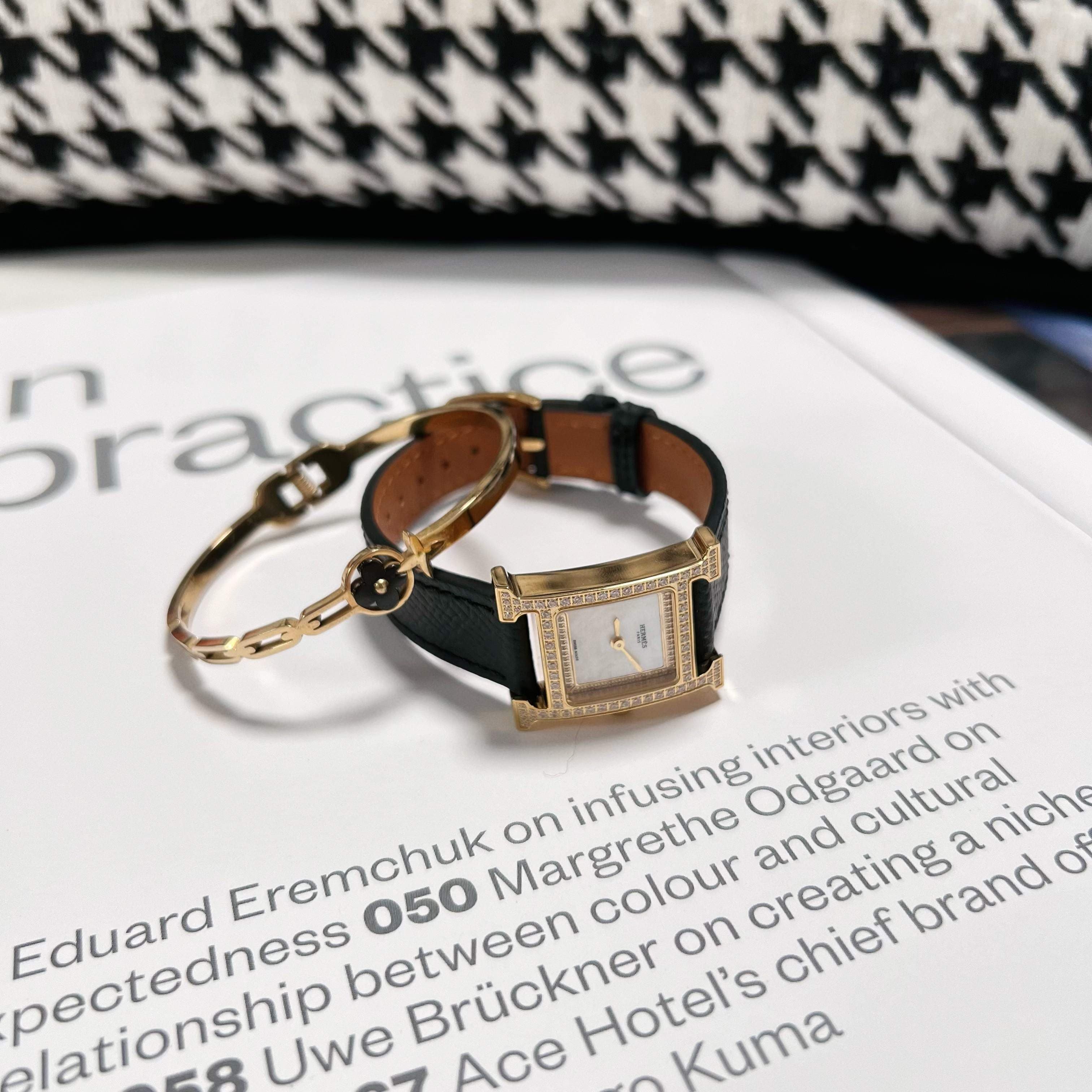 Hermes White Watch