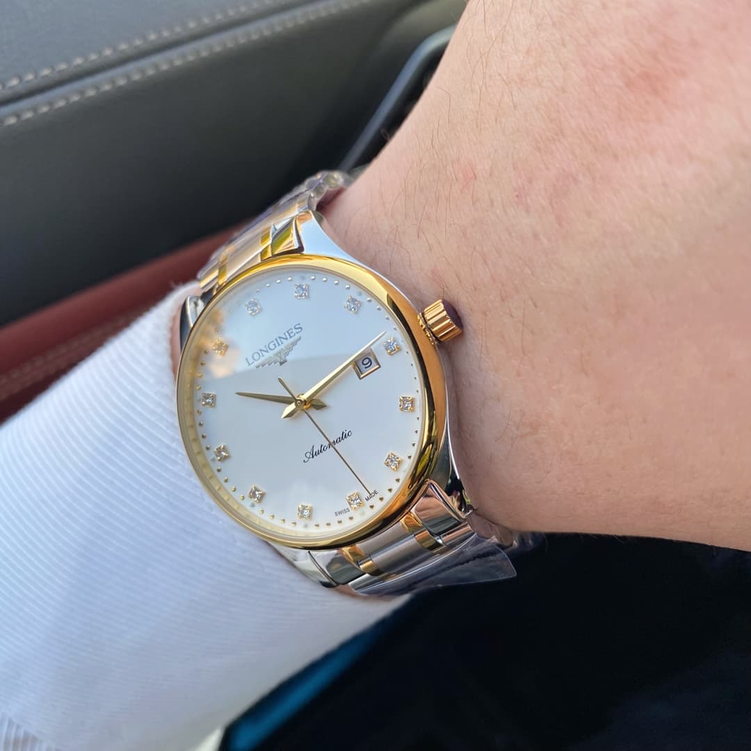 Longines White Watch