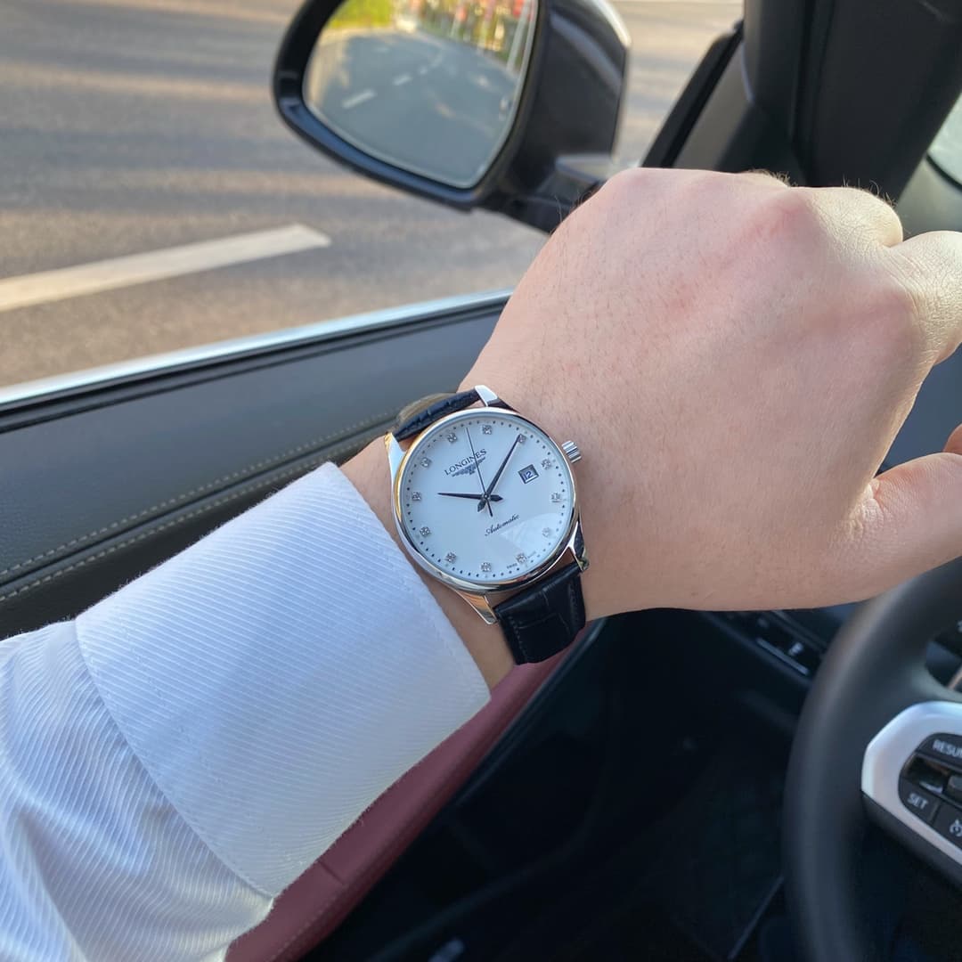 Longines White Watch