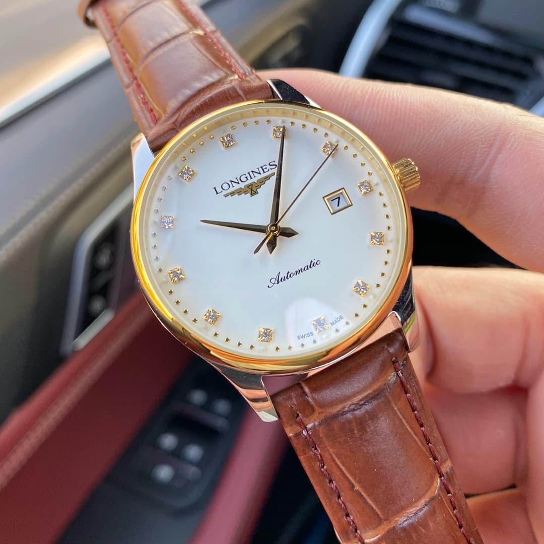 Longines White Watch