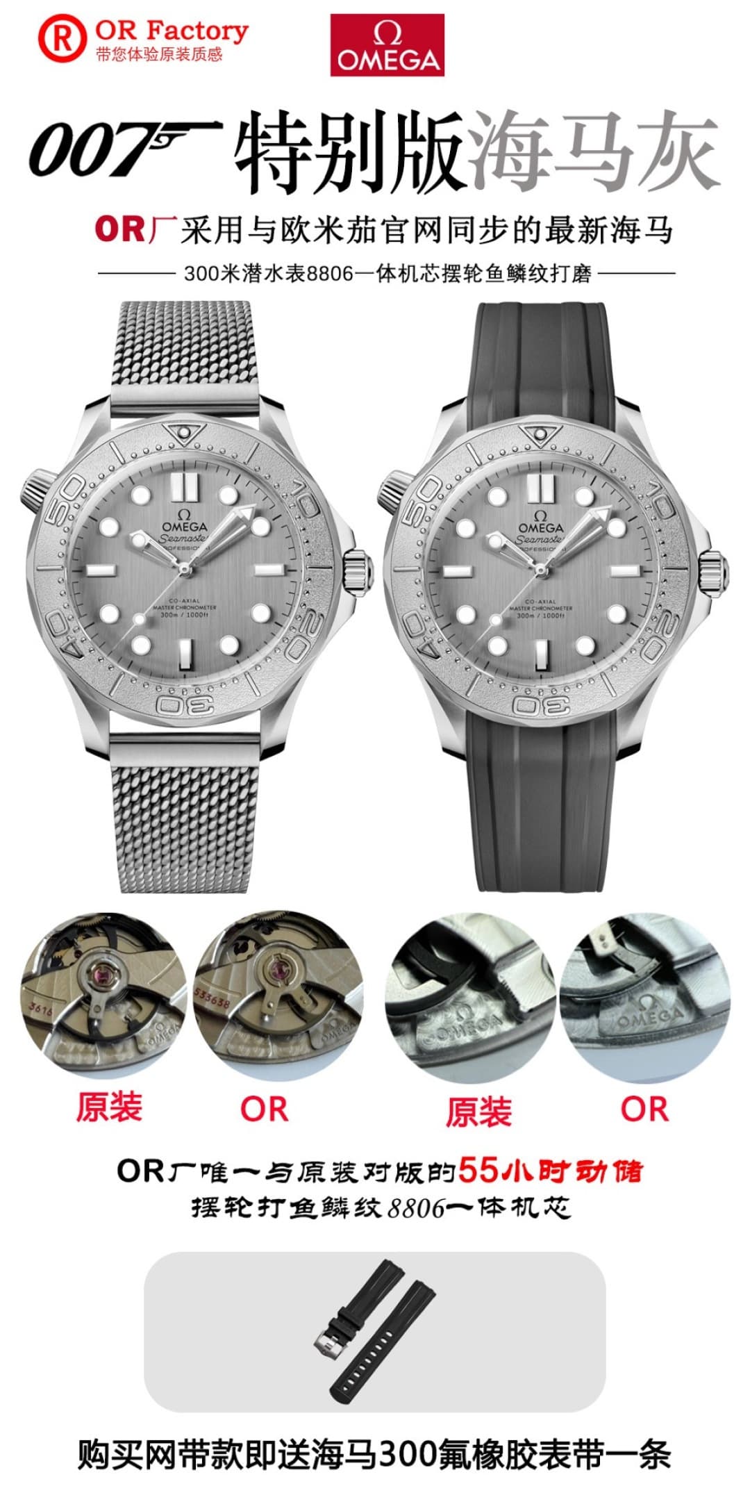 Luxury Brand Grey Watch