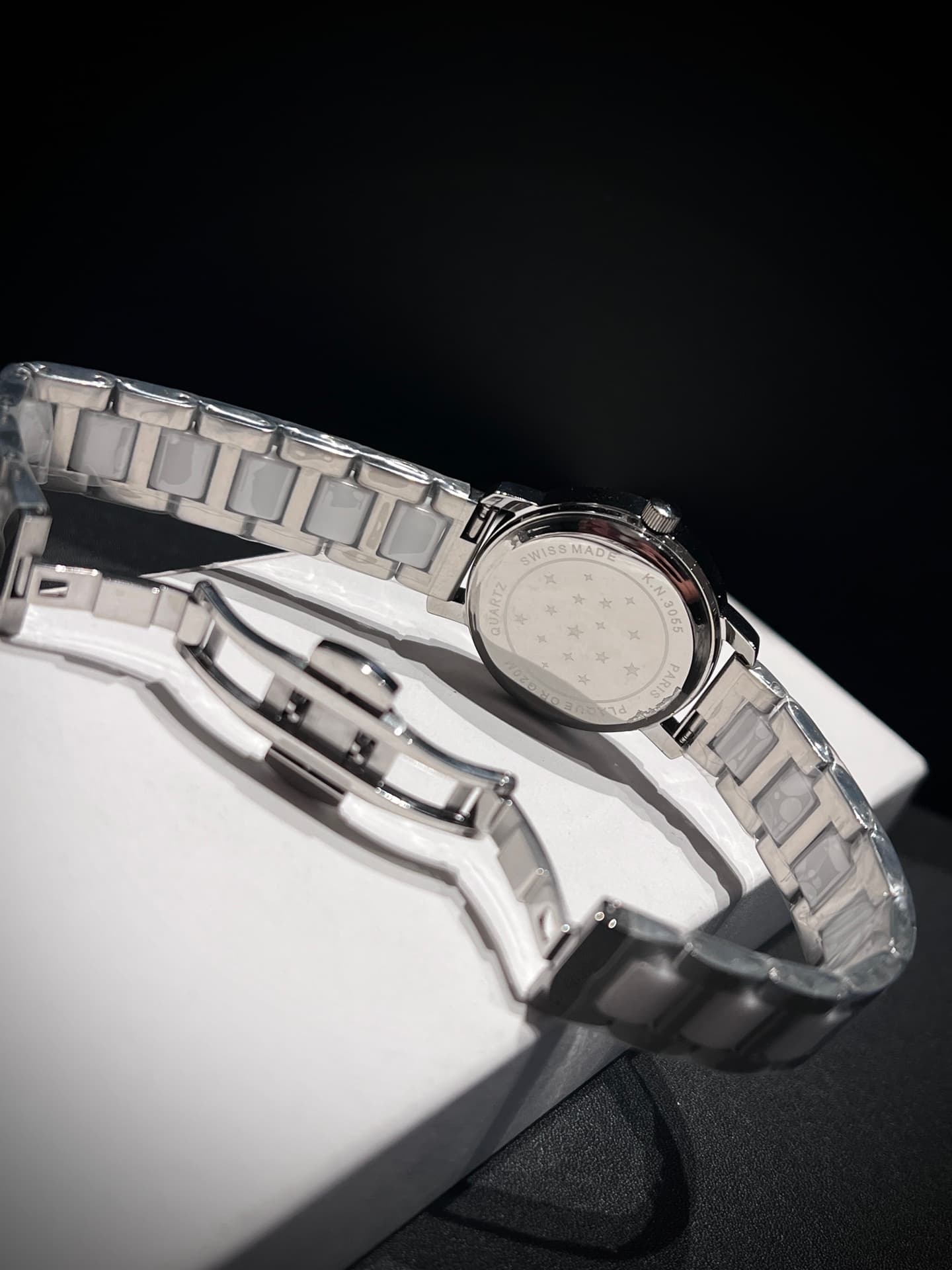 Omega White Watch