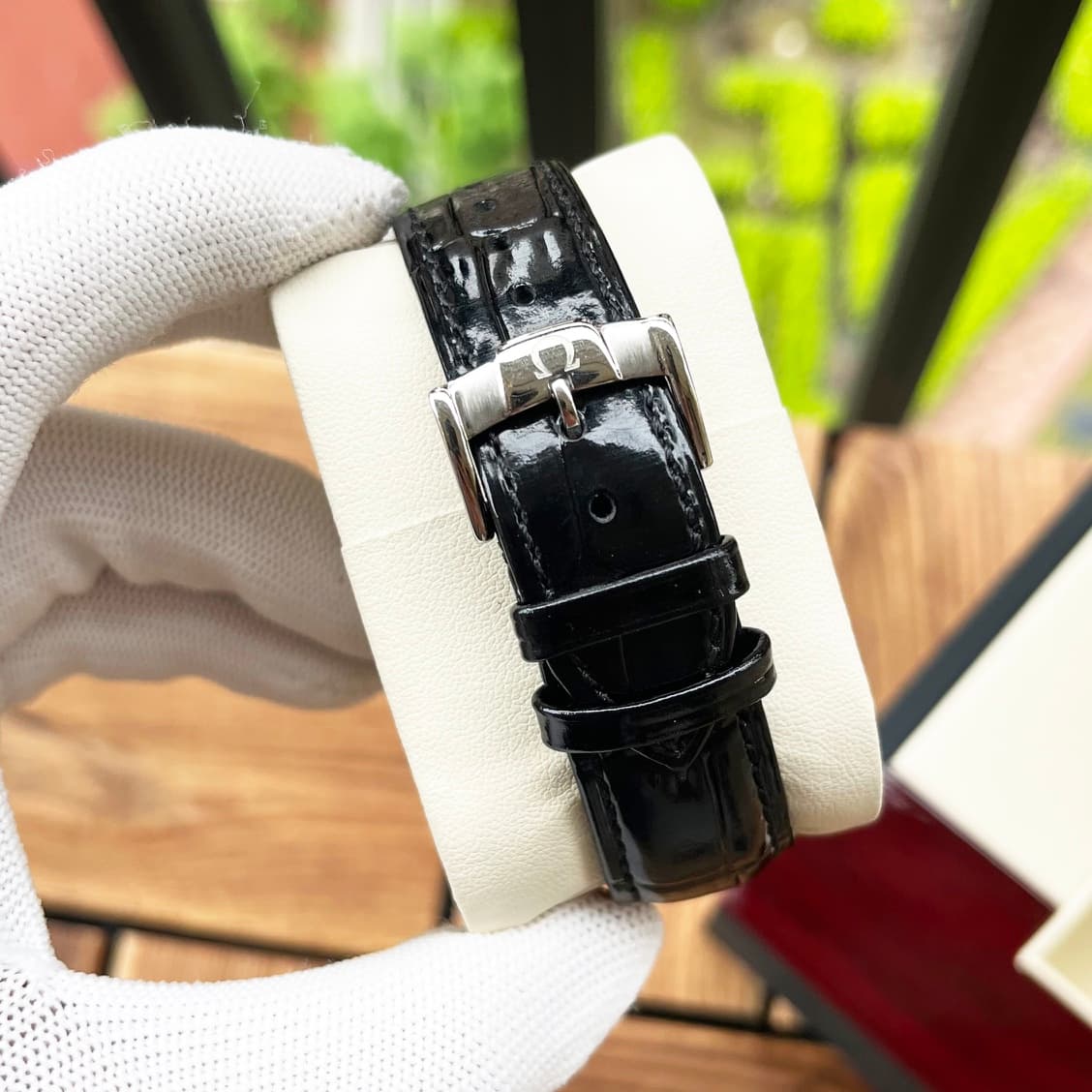 Omega White Watch