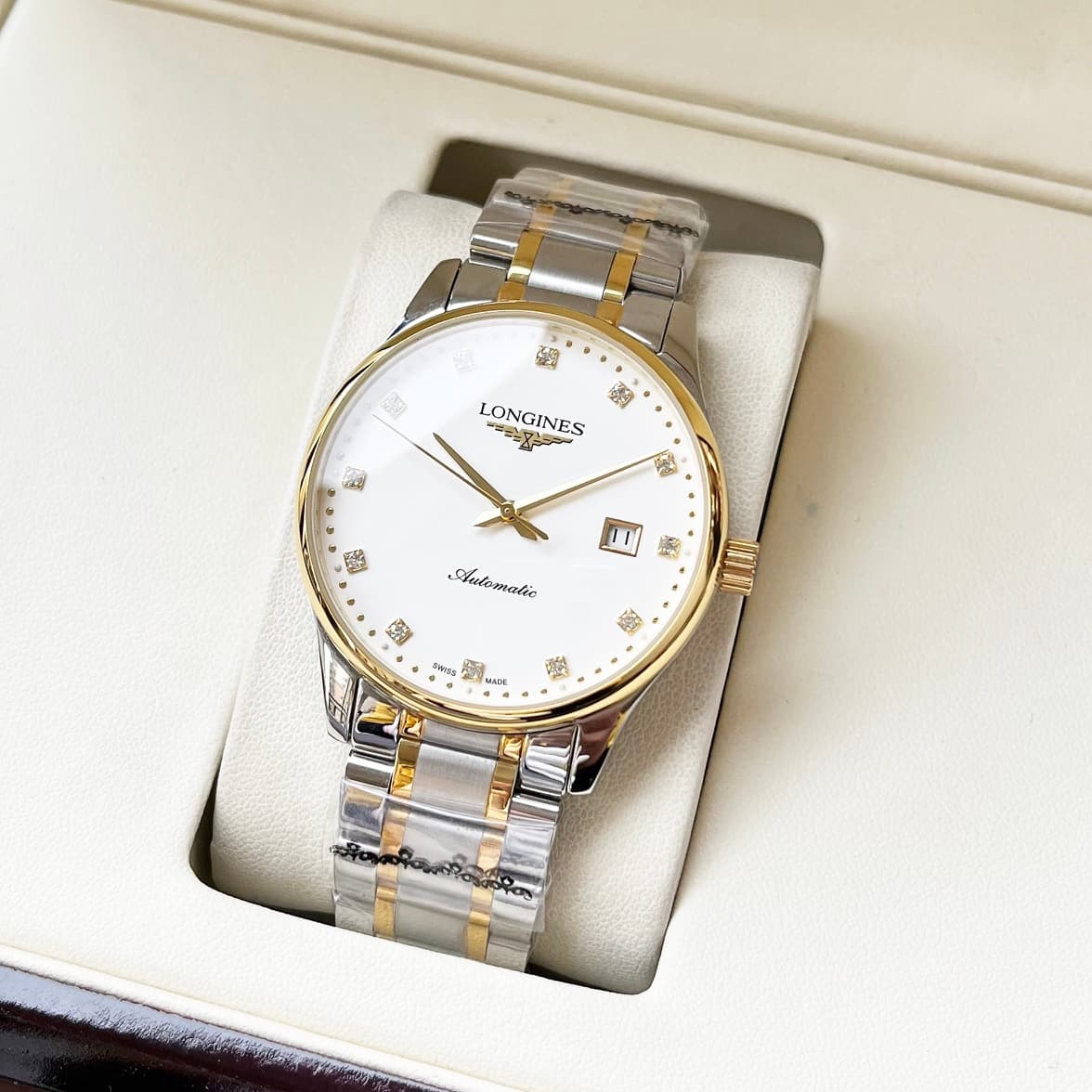 Longines White Watch