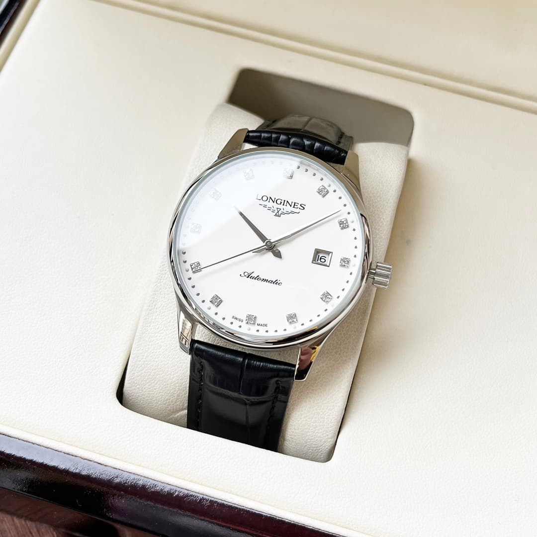 Longines White Watch