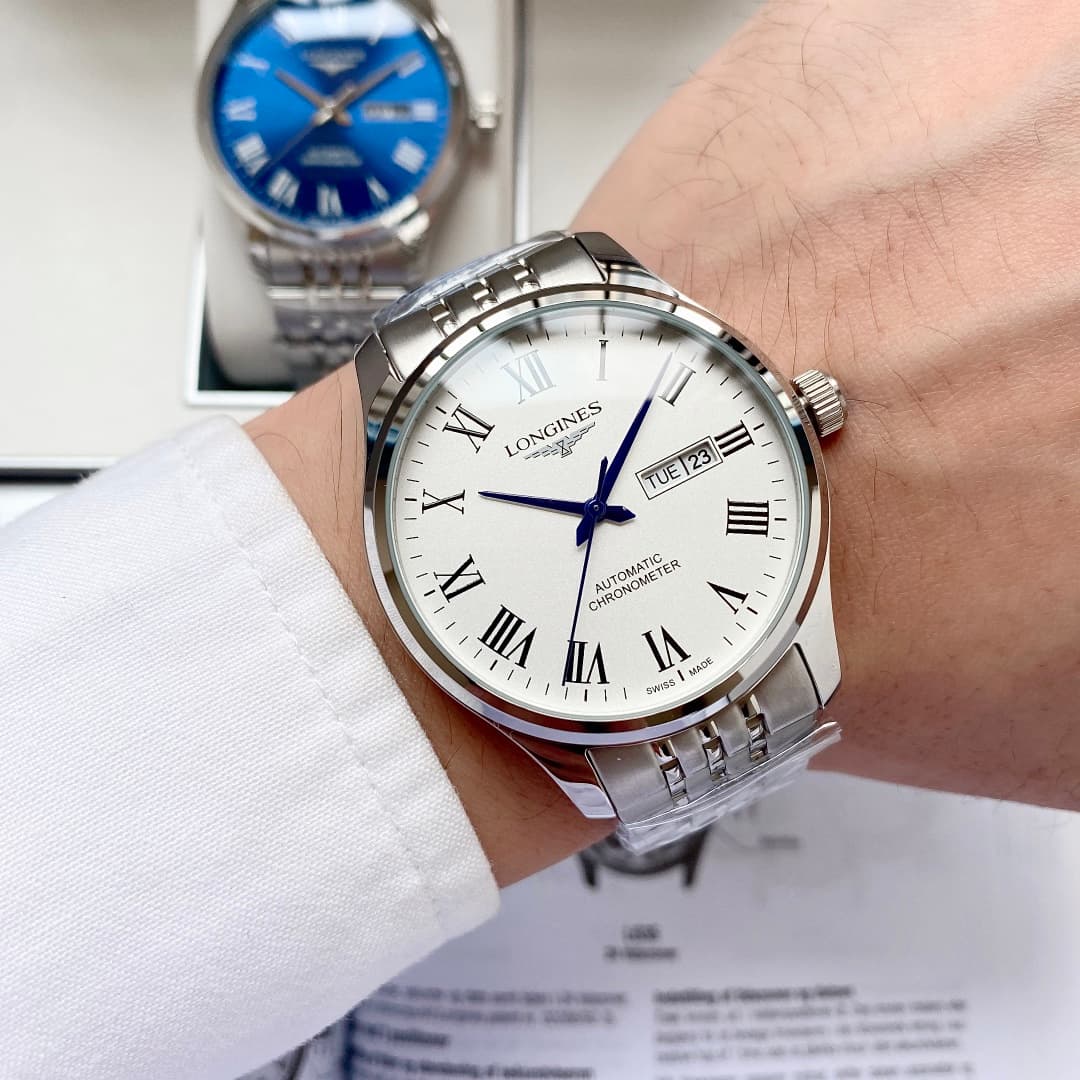 Longines White Watch