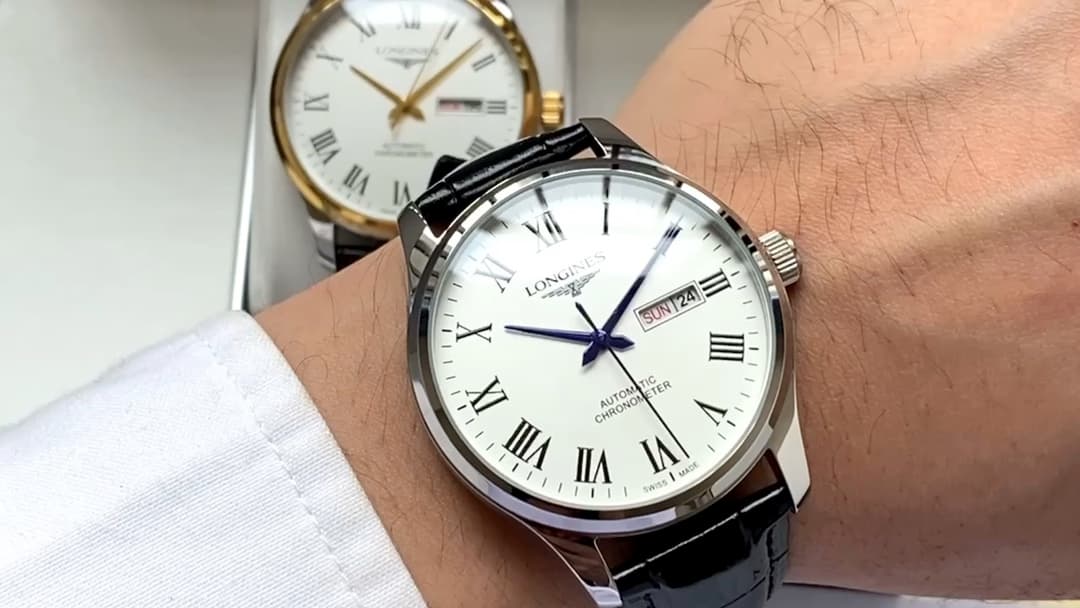 Longines White Watch
