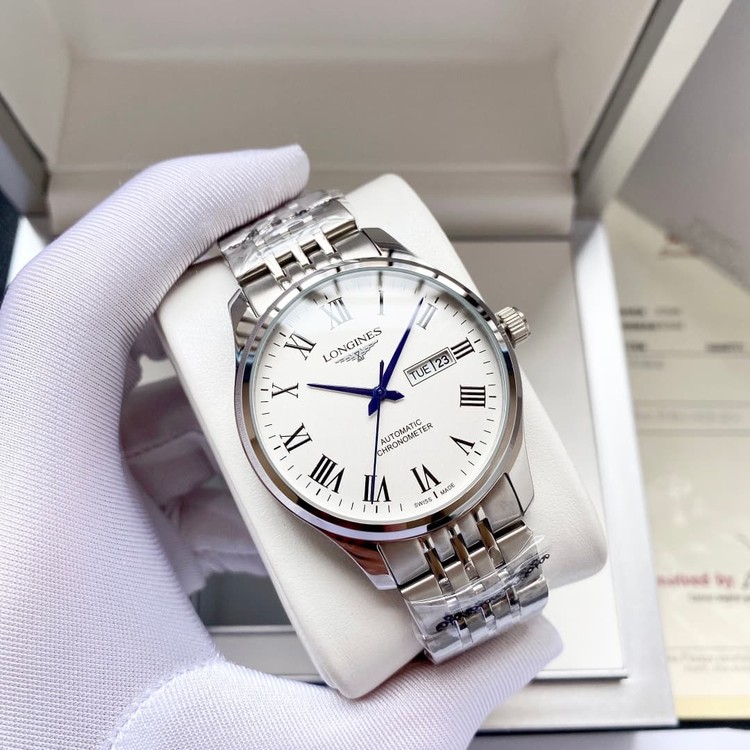 Longines White Watch
