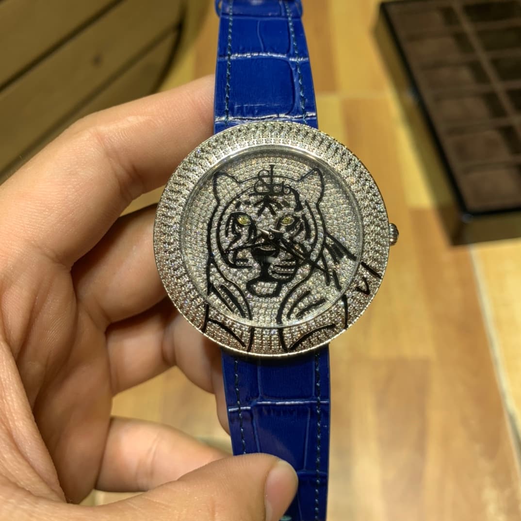 Luxury Watch Blue Belt