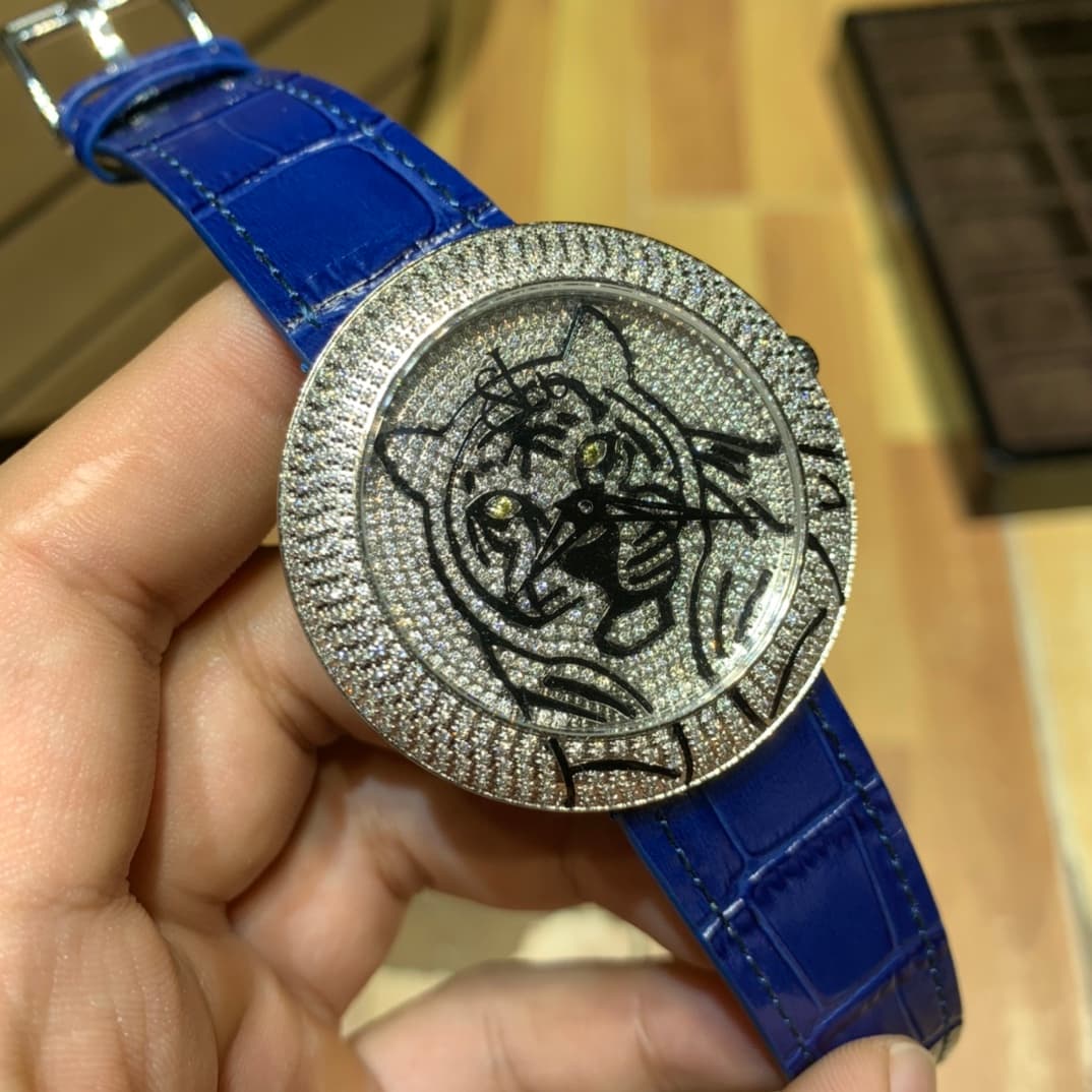 Luxury Watch Blue Belt