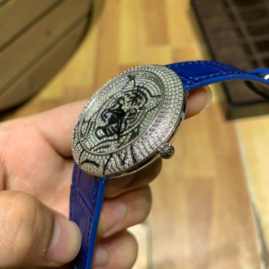 Luxury Watch Blue Belt