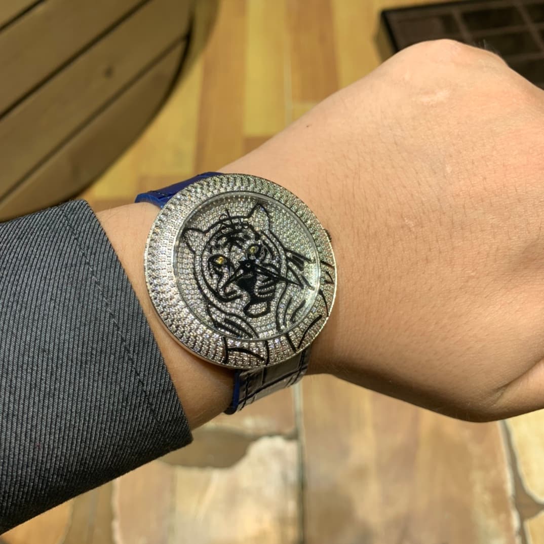 Luxury Watch Blue Belt