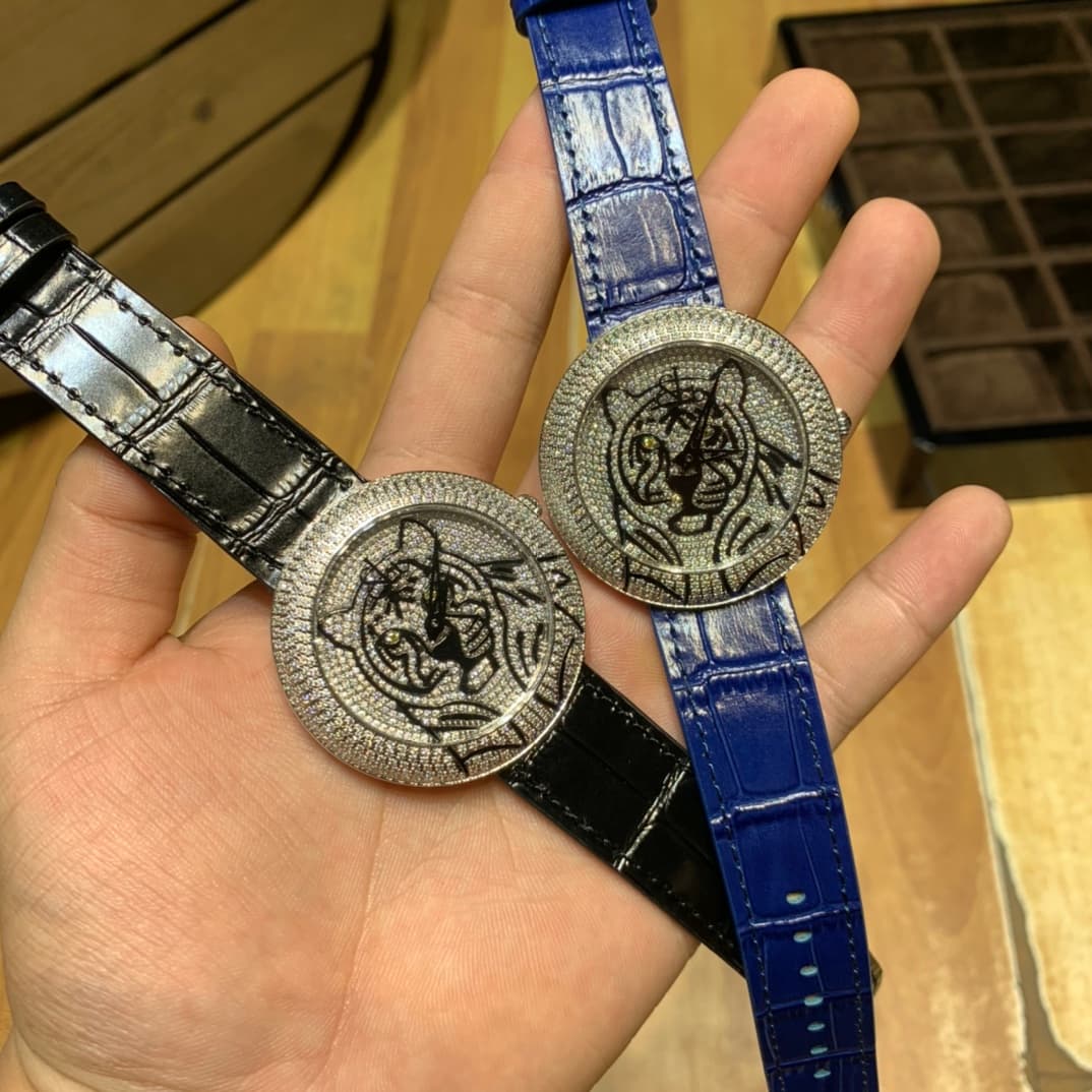 Luxury Watch Blue Belt