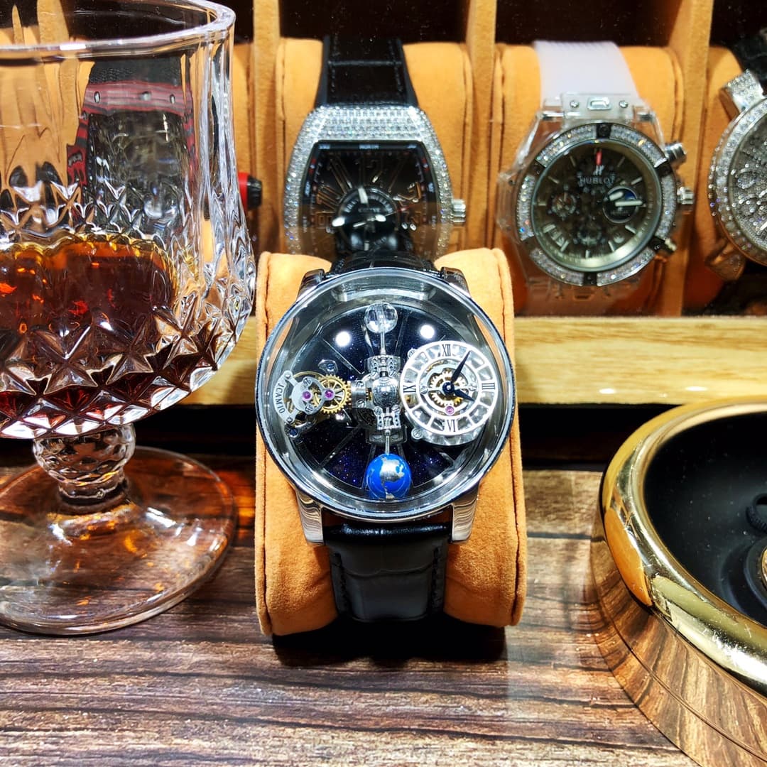 Luxury Watch Black Bag