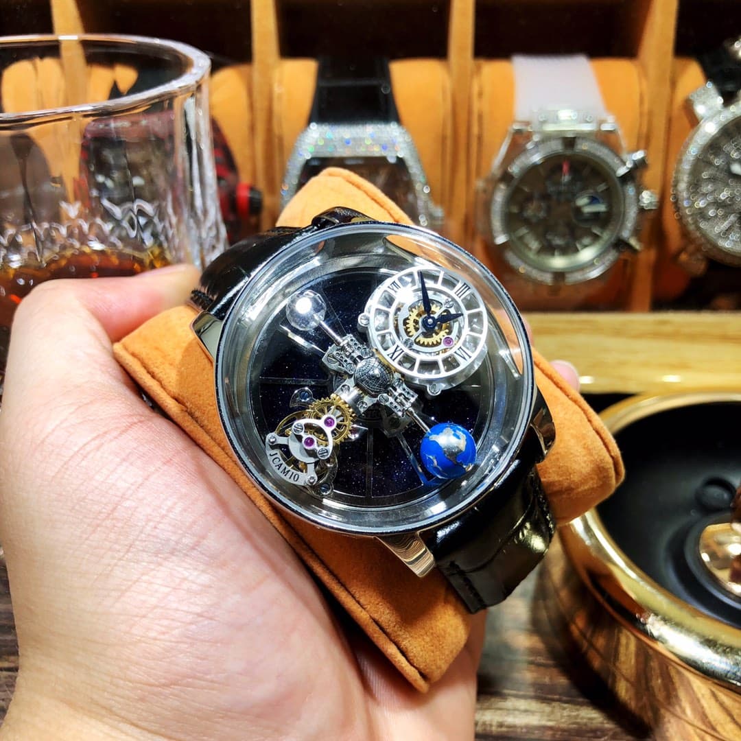 Luxury Watch Black Bag