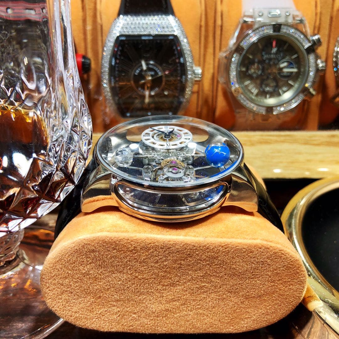 Luxury Watch Black Bag