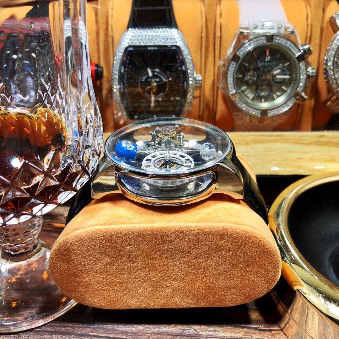 Luxury Watch Black Bag
