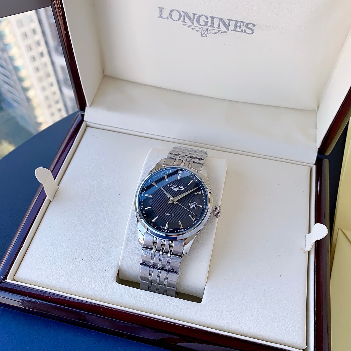 Longines White Watch
