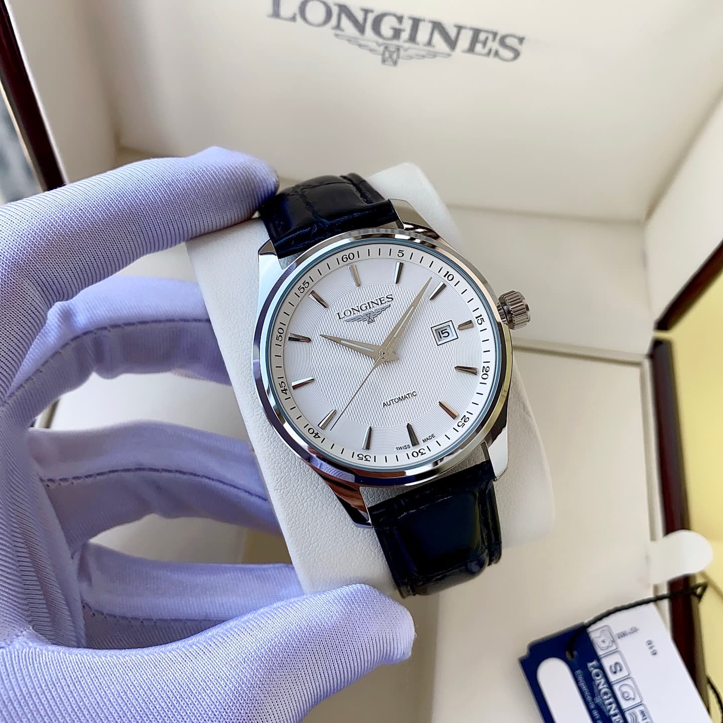 Longines White Watch