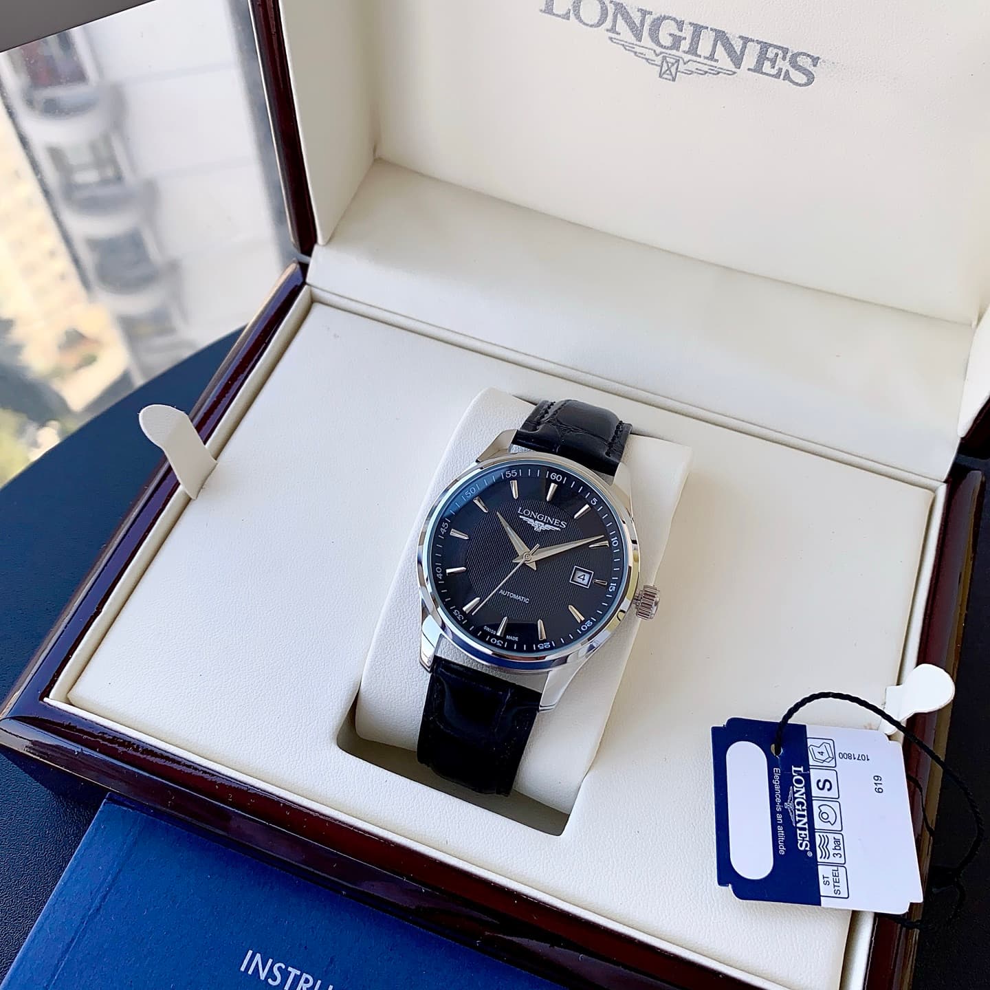 Longines White Watch