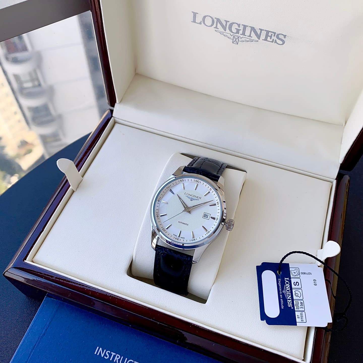Longines White Watch