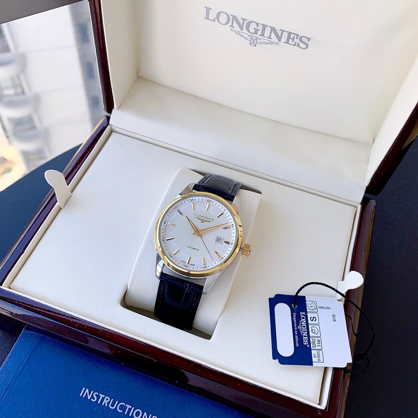 Longines White Watch